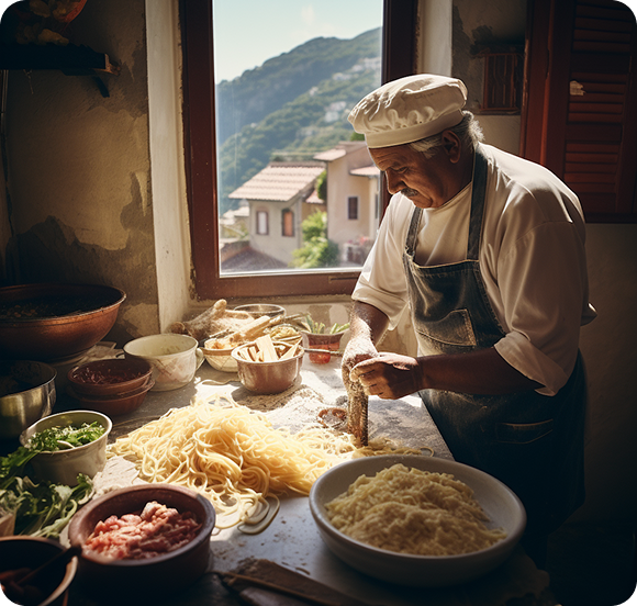 Woman ordering food on smartphone